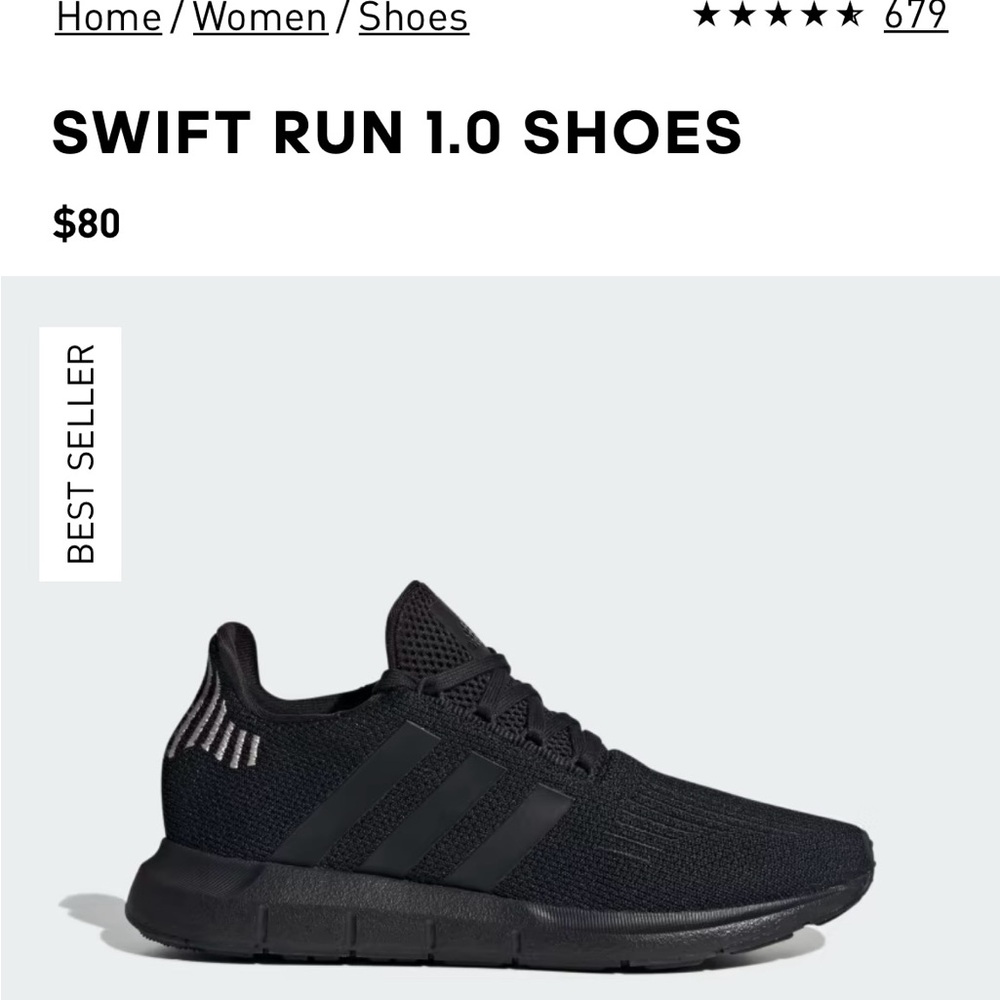 Adidas original swift run sneakers 7.5